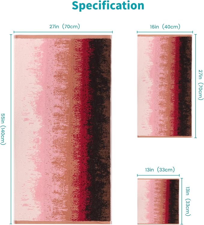 SEMAXE 12-Piece Family Bathroom Towel Set - Image 3