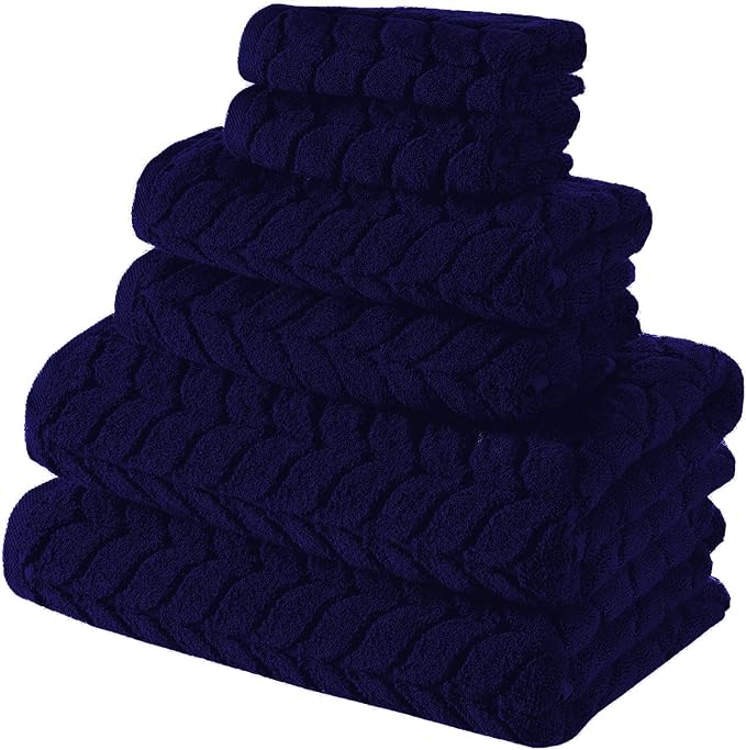 BAGNO MILANO Turkish Bath Towels, Soft Plush Jacquard Luxury Bath Towels - Image 2