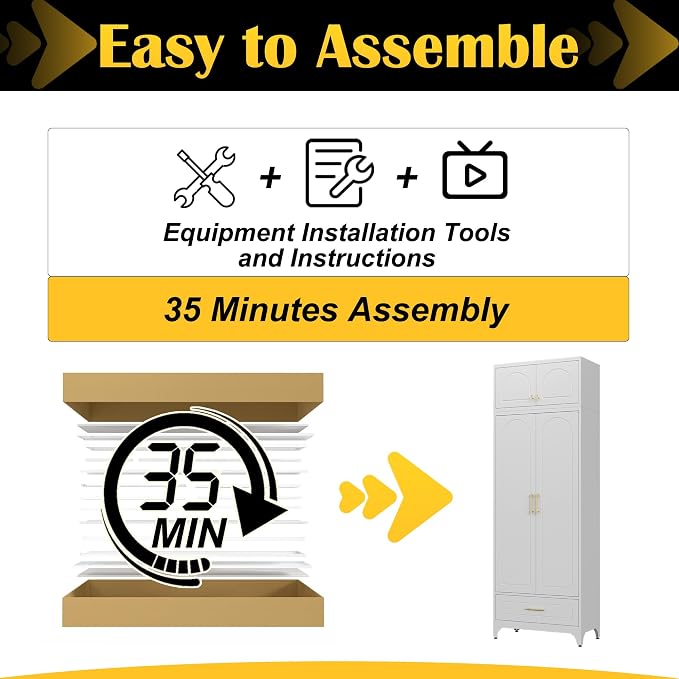 Kitchen Pantry Cabinet，90" Storage Cabinets - Image 7