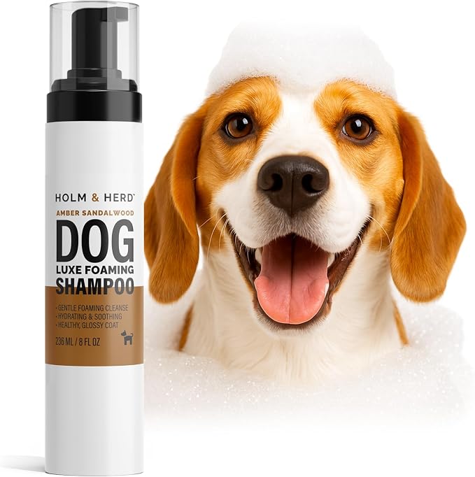 Luxe Foaming Dog Shampoo – Gentle, Moisturizing Pet Wash by HolmHerd