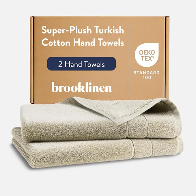 Brooklinen Super-Plush Turkish Cotton Hand Towels by Brooklinen