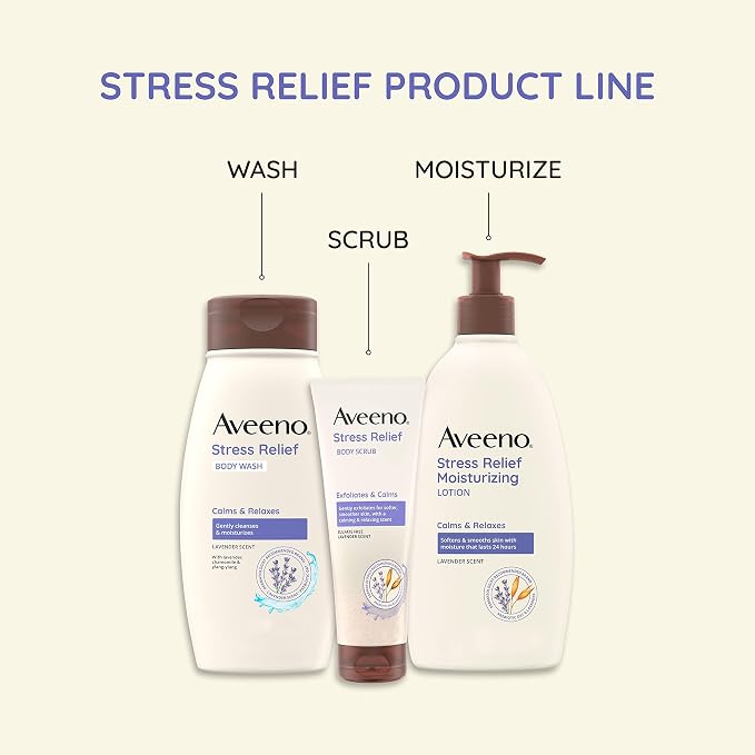 Aveeno Stress Relief Moisturizing Body Lotion - Image 6