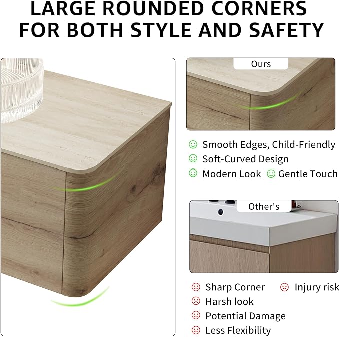 Yayzy 24” Floating Bathroom Vanity - Image 4
