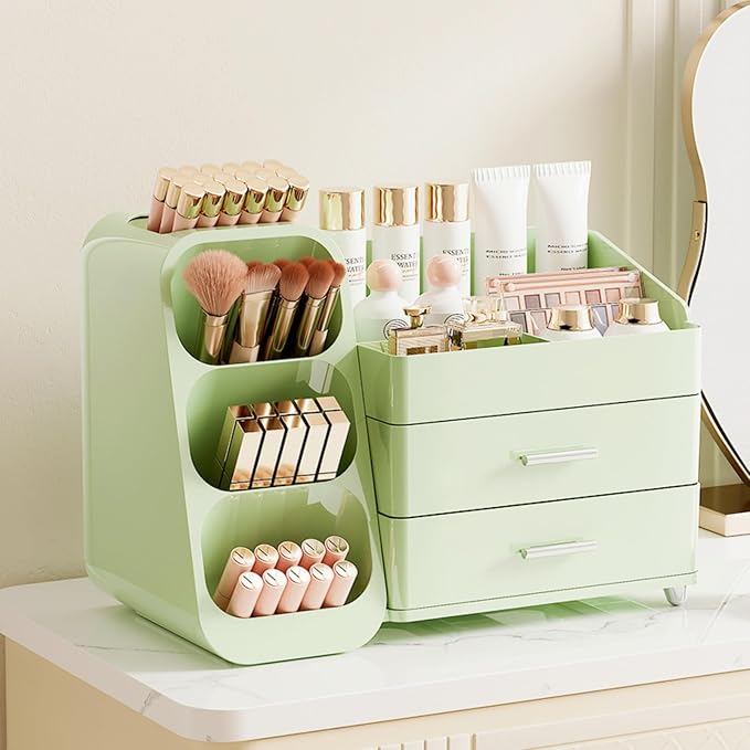 Makeup Organizer with Drawers for Vanity, Spacious Cosmetic Display Case - Image 8