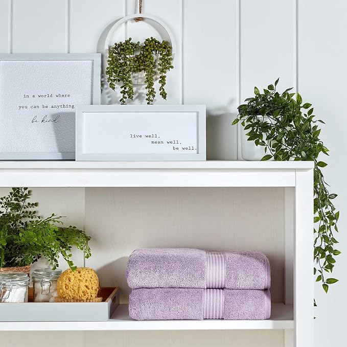 Christy Supreme Hygro 6 Piece Towel Set | Lavender | 100% Luxury Supima Cotton - Image 2