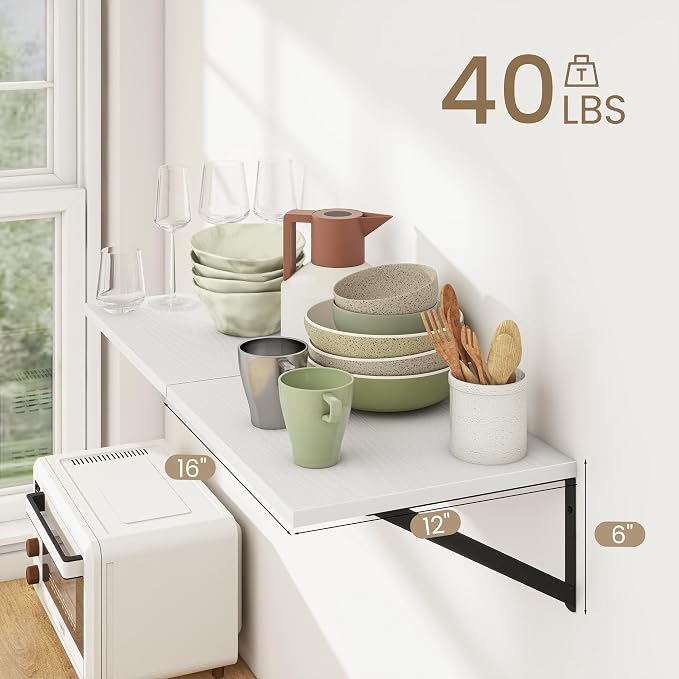 Dreamland White Floating Shelves - Image 3
