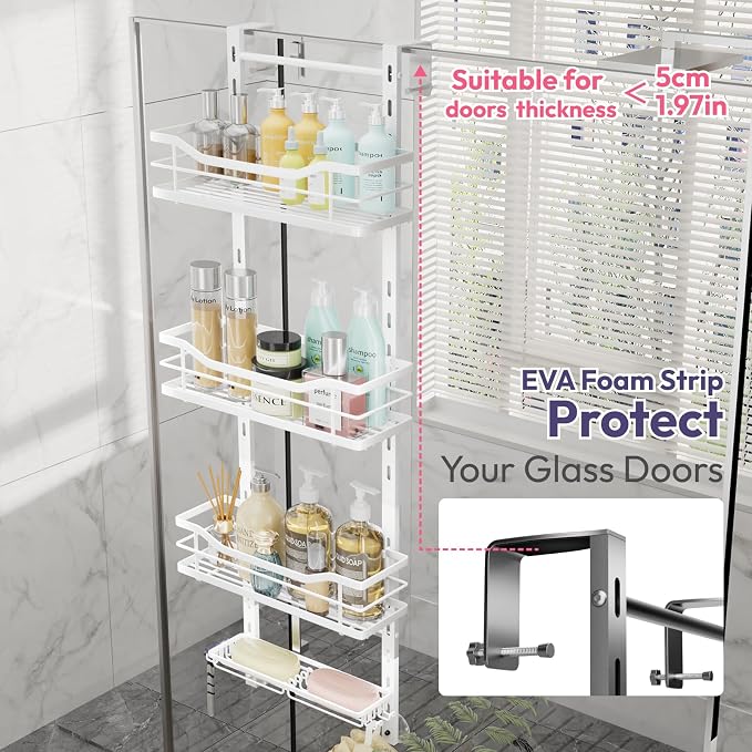 SWTYMIKI Over the Door Shower Caddy - Image 4