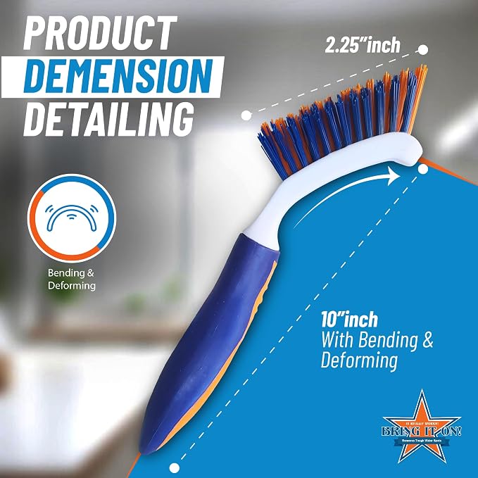 Bring It On Grout Cleaning Brush Crevice Cleaning Brush - Image 3