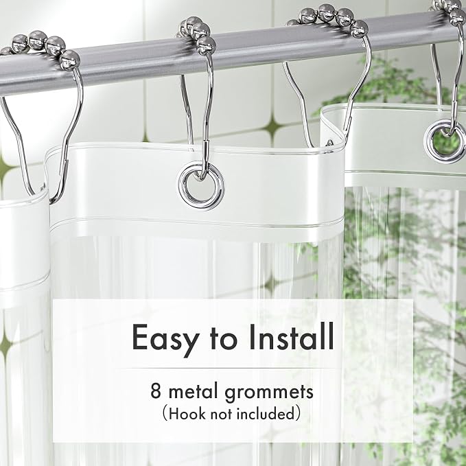 Amazer Shower Stall Curtain Liner 48x72 - Image 5