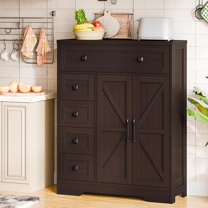 Vabches Farmhouse Storage Cabinet - Image 4