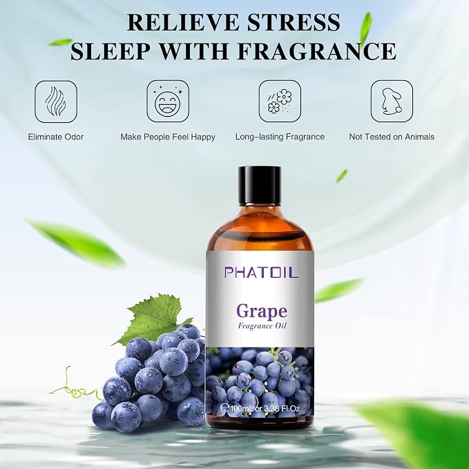 PHATOIL 3.38FL.OZ Grape Fragrance Oils - Image 3