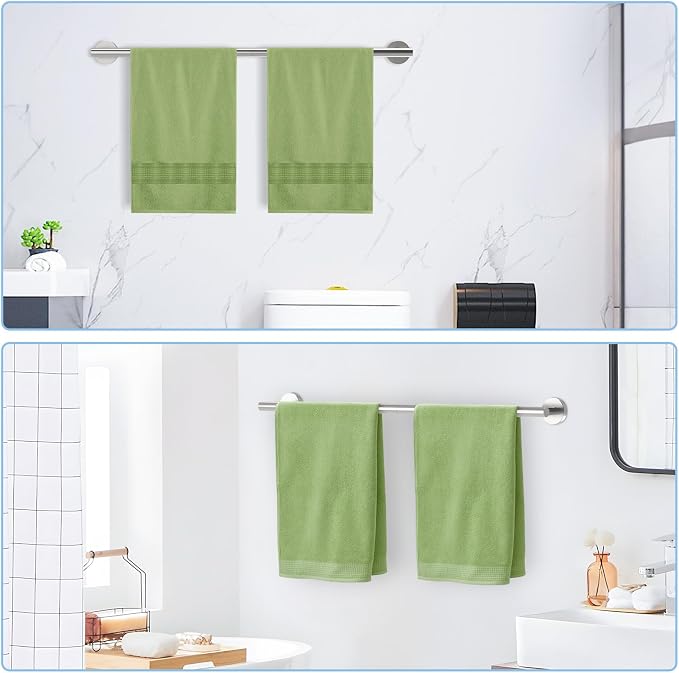 24 Inch Brushed Nickel Towel Bar - Image 8