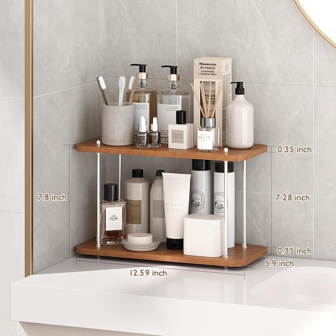 Bathroom Counter Organizer, Bathroom Shelf Organizers & Sink Organizer - Image 2