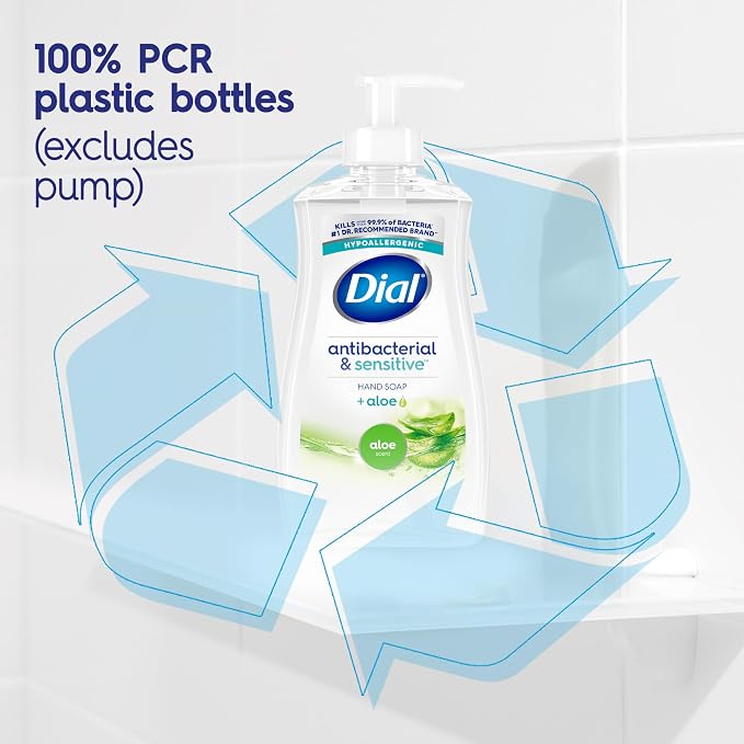 Dial Antibacterial Defense Liquid Hand Soap + Aloe, Aloe Scent, 11 Fl Oz - Image 7