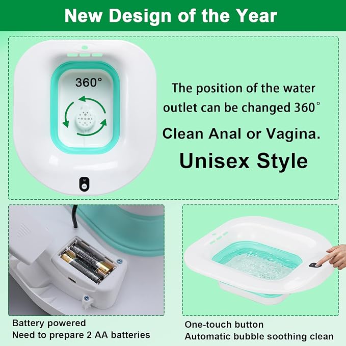 Electric Sitz Bath, Sitz Bath for Hemorrhoids, Sitz Bath for Postpartum Care - Image 5