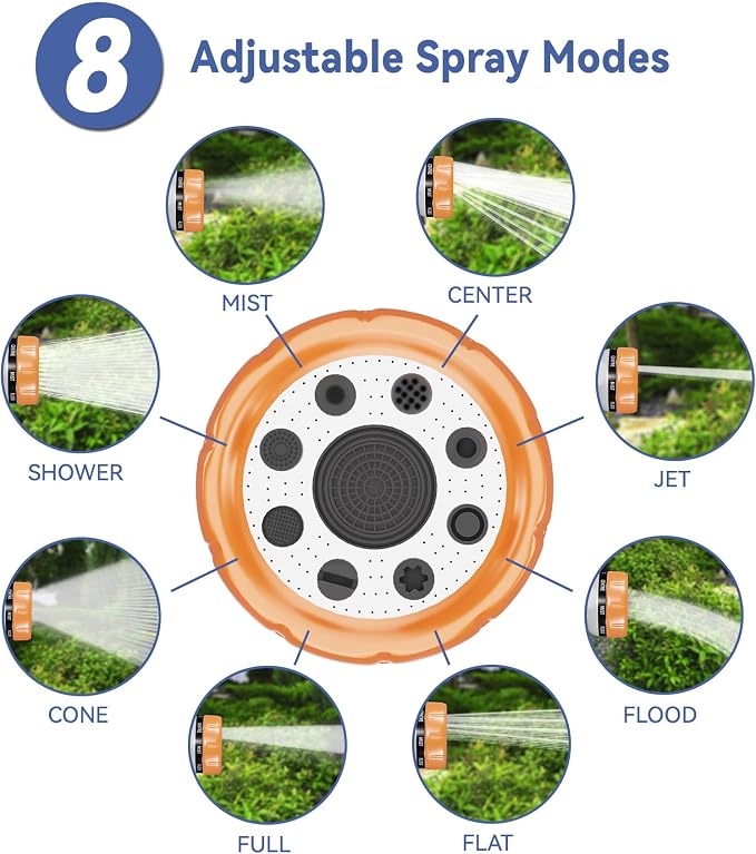 Dog Washing Hose Attachment, Pet Shower, Upgrade 8-in-1 Mode Dog Shower - Image 5