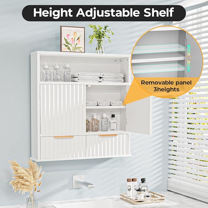 Bathroom Wall Cabinet, Wall Mounted Medicine Cabinet - Image 5