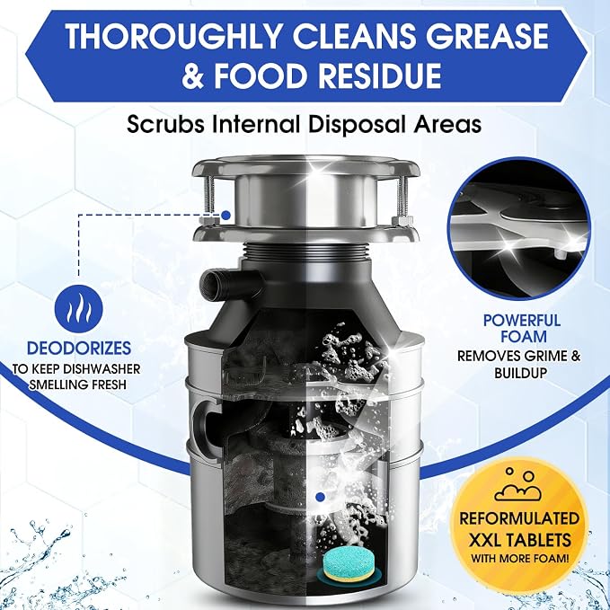 Garbage Disposal Cleaner & Deodorizer Tablets – 30 Count 15-Month Supply - Image 4
