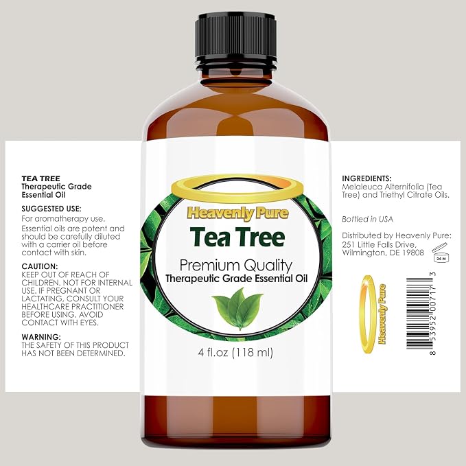 Tea Tree Essential Oil 4 oz Bottle - Image 2