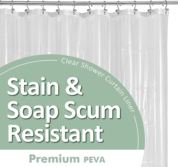 Barossa Design Plastic Shower Liner Clear by BarossaDesign