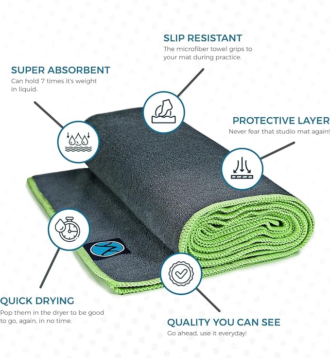 Youphoria Yoga Microfiber Non-Slip Towel - Image 3