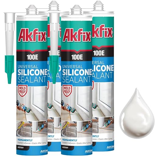 Akfix 100E RTV White Silicone Caulk by Akfix