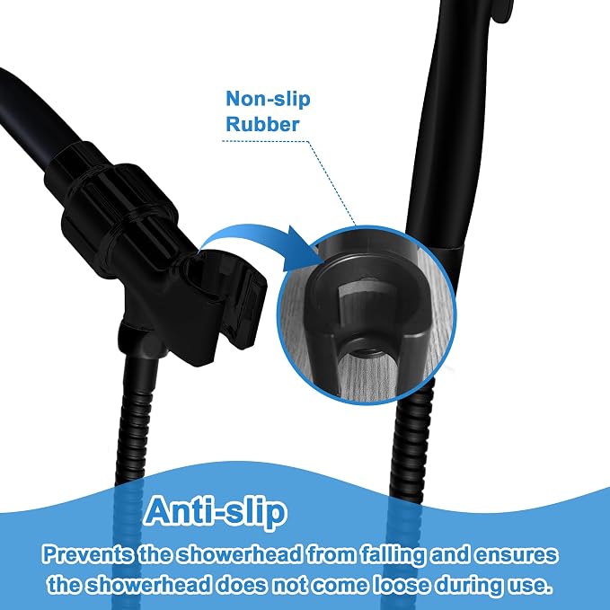 Universal Shower Head Holder, Adjustable Plastic Shower Arm Bracket - Image 4