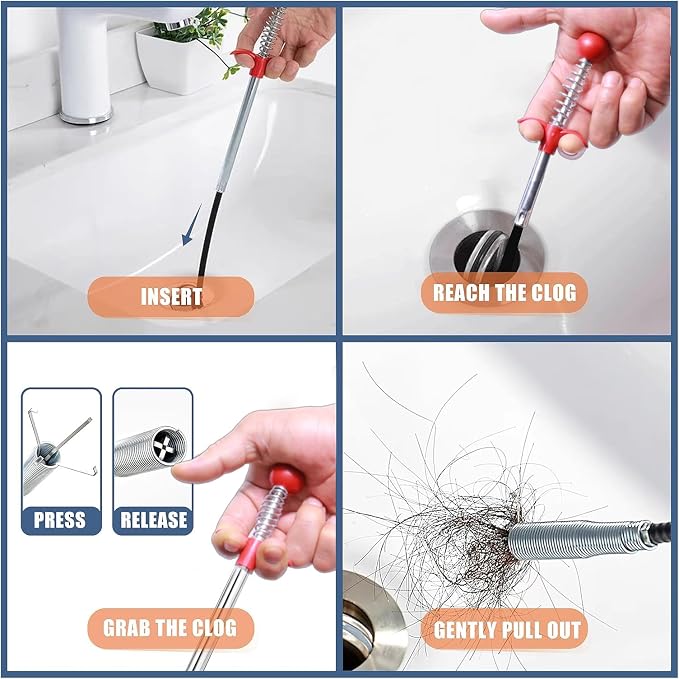 Drain Snake 61 Inch Flexible Claw Grabber Tool - Image 3