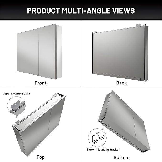 30 x 24 Medicine Cabinet Mirror - Image 9