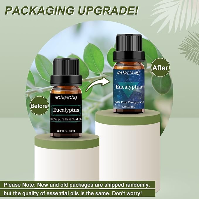 BURIBURI Eucalyptus Oil and Peppermint Essential Oil, 100% Pure, Organic - Image 2