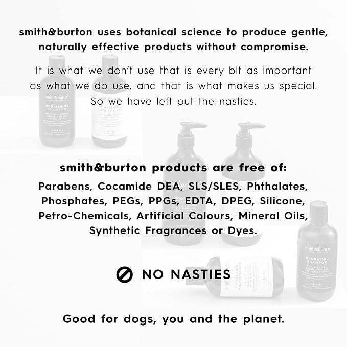 smith&burton Hydrating Dog & Cat Shampoo And Conditioner Duo Set, Natural - Image 3