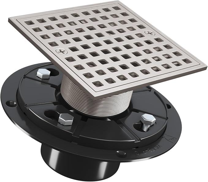 4 Inch Square Shower Drian by Yaseingoo