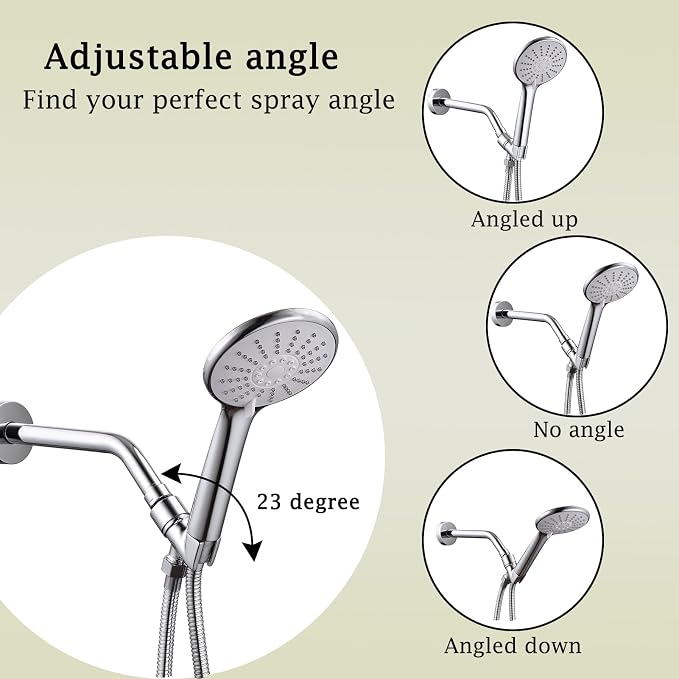 All Metal Handheld Shower Head Holder, Adjustable Shower Wand Holder - Image 4