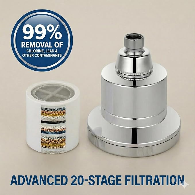 Fiona James Filtered Shower Head – High Pressure Shower Filter - Image 2