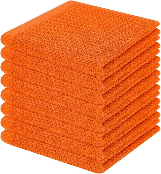 Homaxy 100% Cotton Waffle Weave Kitchen Dish Cloths, Ultra Soft Absorbent Quick by Homaxy