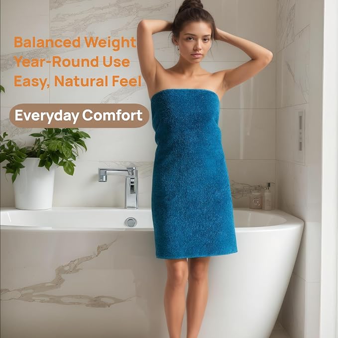 Cotton Bath Towel – Large 30x60 Inches, Thick & Absorbent Towel - Image 5
