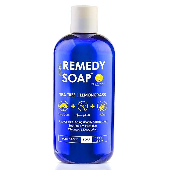 Truremedy Naturals Tea Tree Oil & Lemongrass Body Wash – 12 oz Natural by TruremedyNaturals