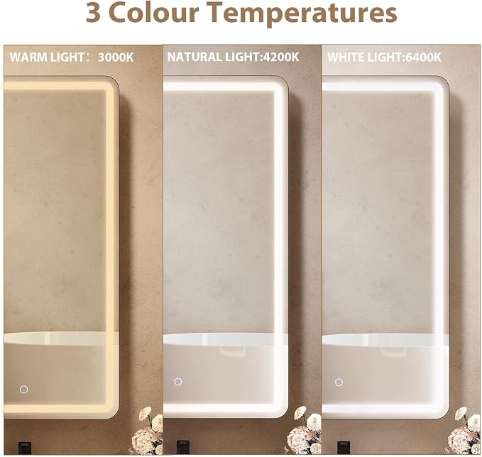 24x36 Inch LED Lighted Medicine Cabinet - Image 5