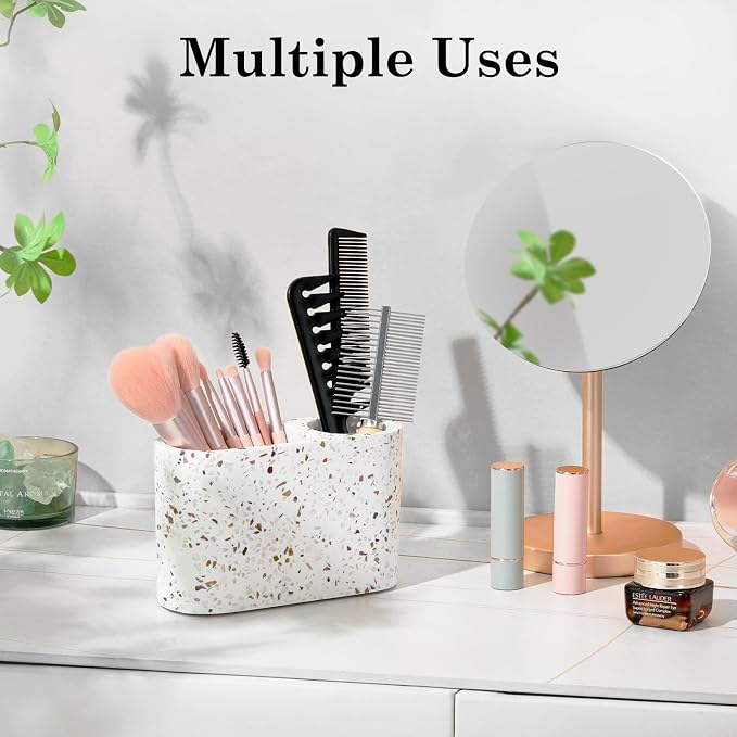 Luxspire Toothbrush Holder, 2 Slots Toothbrush and Toothpaste Holdersfor - Image 5
