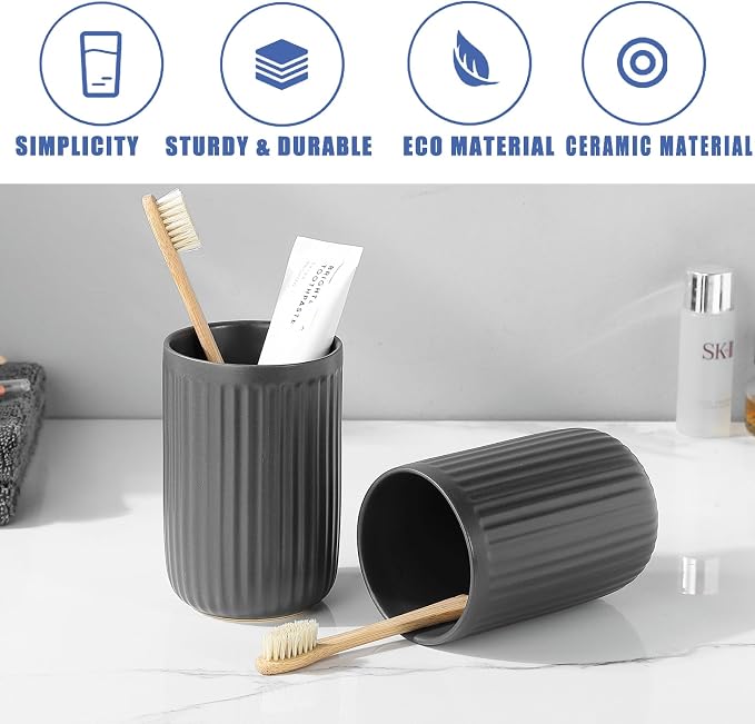Grey Toothbrush Holders for Bathrooms - Image 5