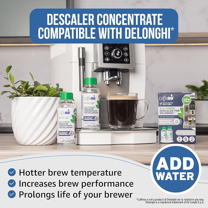 Delonghi Compatible Descaling Solution. 2 Bottles of Descaler Solution. - Image 3