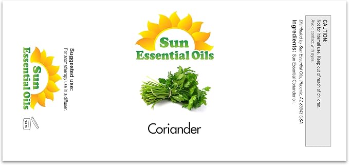 Sun Essential Oils 4oz Coriander Essential Oil – Aromatherapy Oil - Image 2