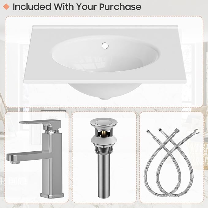 Vabches 24 Inch Bathroom Vanity - Image 6