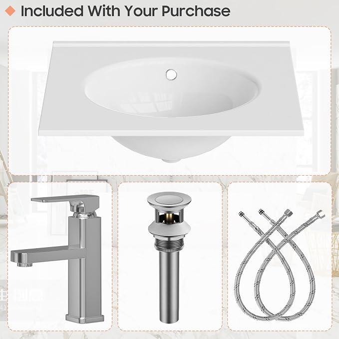 Vabches 24 Inch Bathroom Vanity - Image 6