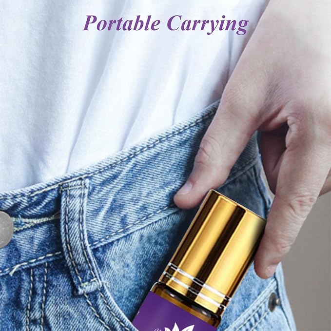 Lavender Essential Oil Roll On for Bedtime & Relaxation, Pre-Diluted - Image 6