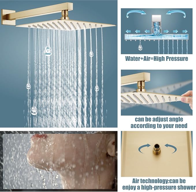 Aolemi Shower Faucet Set Rain Shower System - Image 3