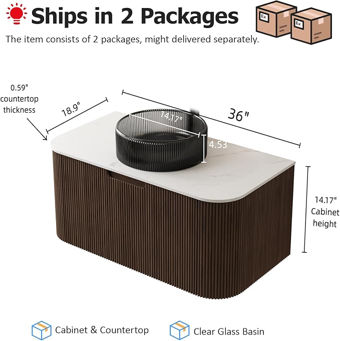 36" Floating Bathroom Vanity - Image 2