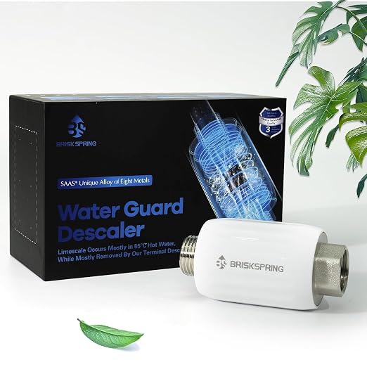 Salt Free Water Descaler, Water Heater Softener, Prevent Scale Buildup On Water by BriskSpring