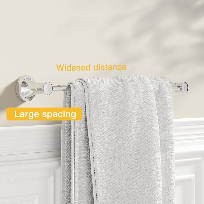 BESy Adjustable 16 to 26 Inch Bath Towel Bar Rack - Image 8