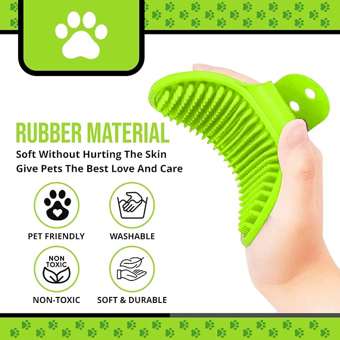 Silicone Dog Bath Brush – Soft Pet Scrubber - Image 4